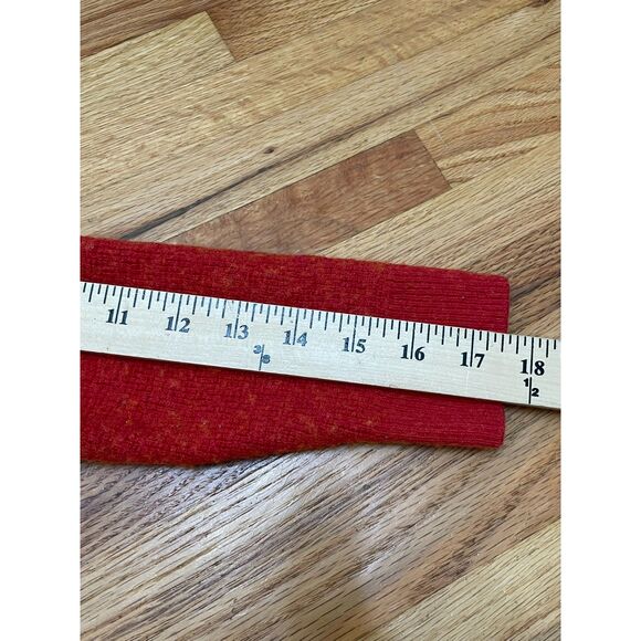 Madewell Asherton Women's S Red Sweater Wool Alpaca Henley Tunic Waffle Knit - Picture 8 of 11
